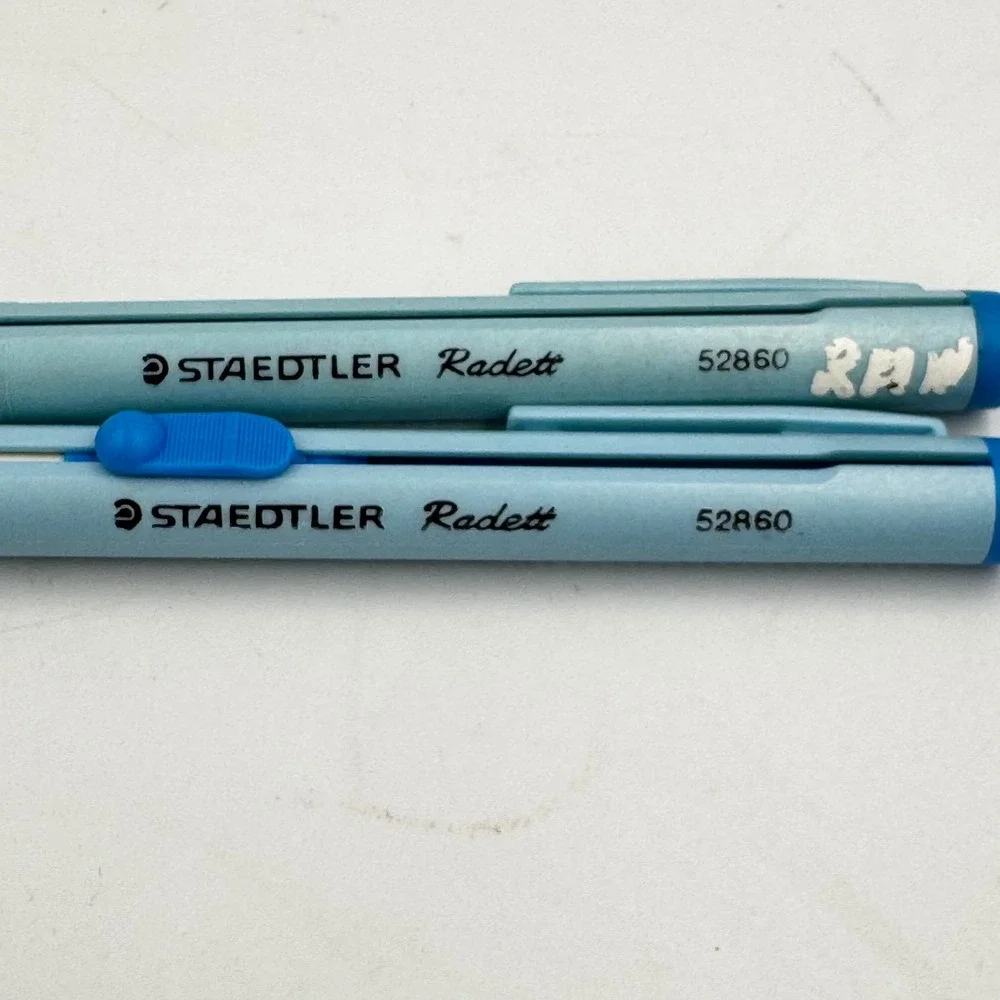 Staedtler Retractable Stick Eraser Blue Radett 52860 Set of 2
